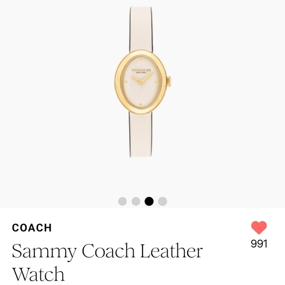 Sammy Coach Leather Watch - Picture 13 of 14